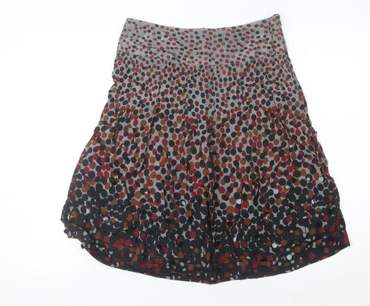 Marks and Spencer Women’s Multicoloured Polka Dot A-Line Skirt Size 10