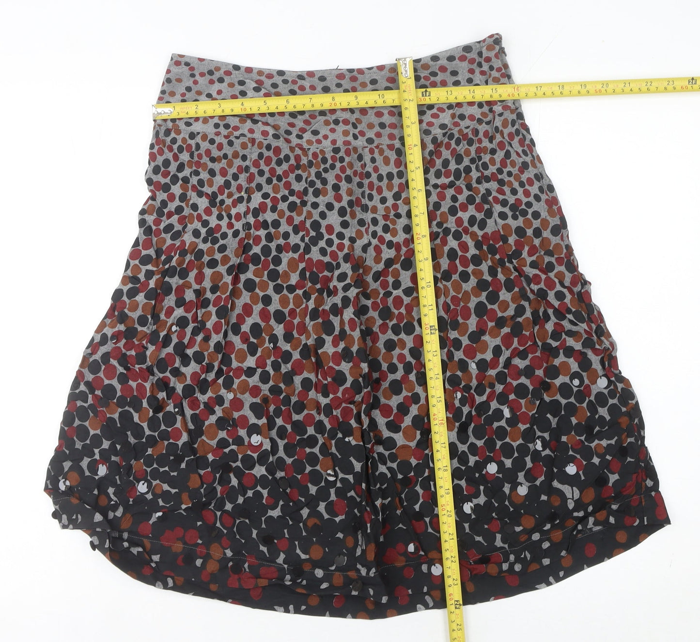 Marks and Spencer Women’s Multicoloured Polka Dot A-Line Skirt Size 10