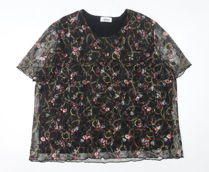 Womens UK Size 30 Afibel Multicoloured Basic Blouse