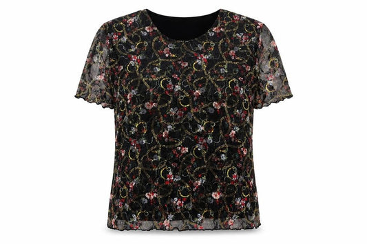 Womens UK Size 30 Afibel Multicoloured Basic Blouse