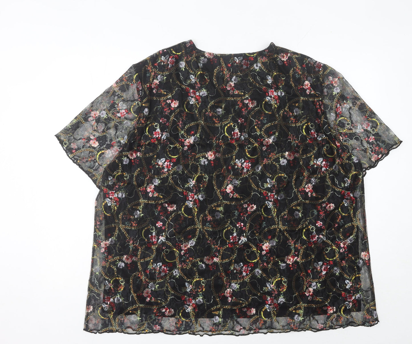 Womens UK Size 30 Afibel Multicoloured Basic Blouse