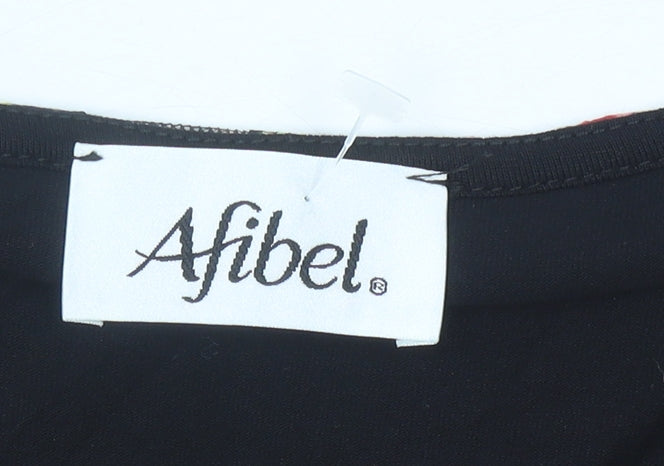 Womens UK Size 30 Afibel Multicoloured Basic Blouse