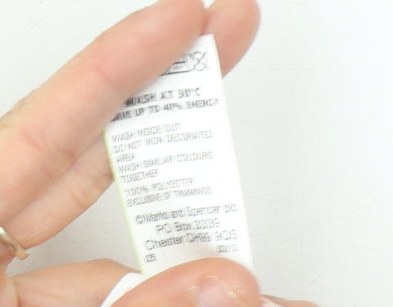 Marks and Spencer Women Pink 2XS A-Line Beaded Chiffon Short Skirt