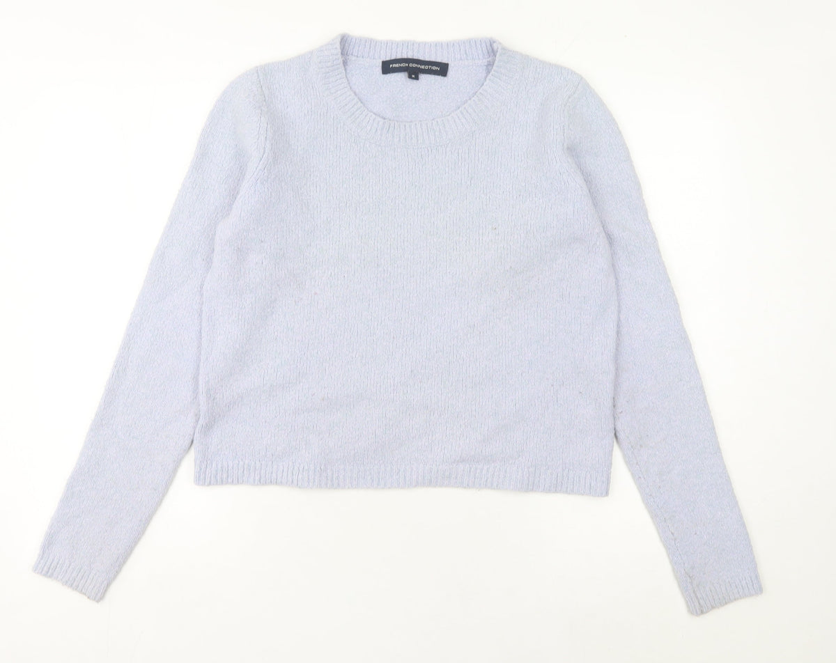 Womens UK Size M French Connection Purple Pullover Jumper