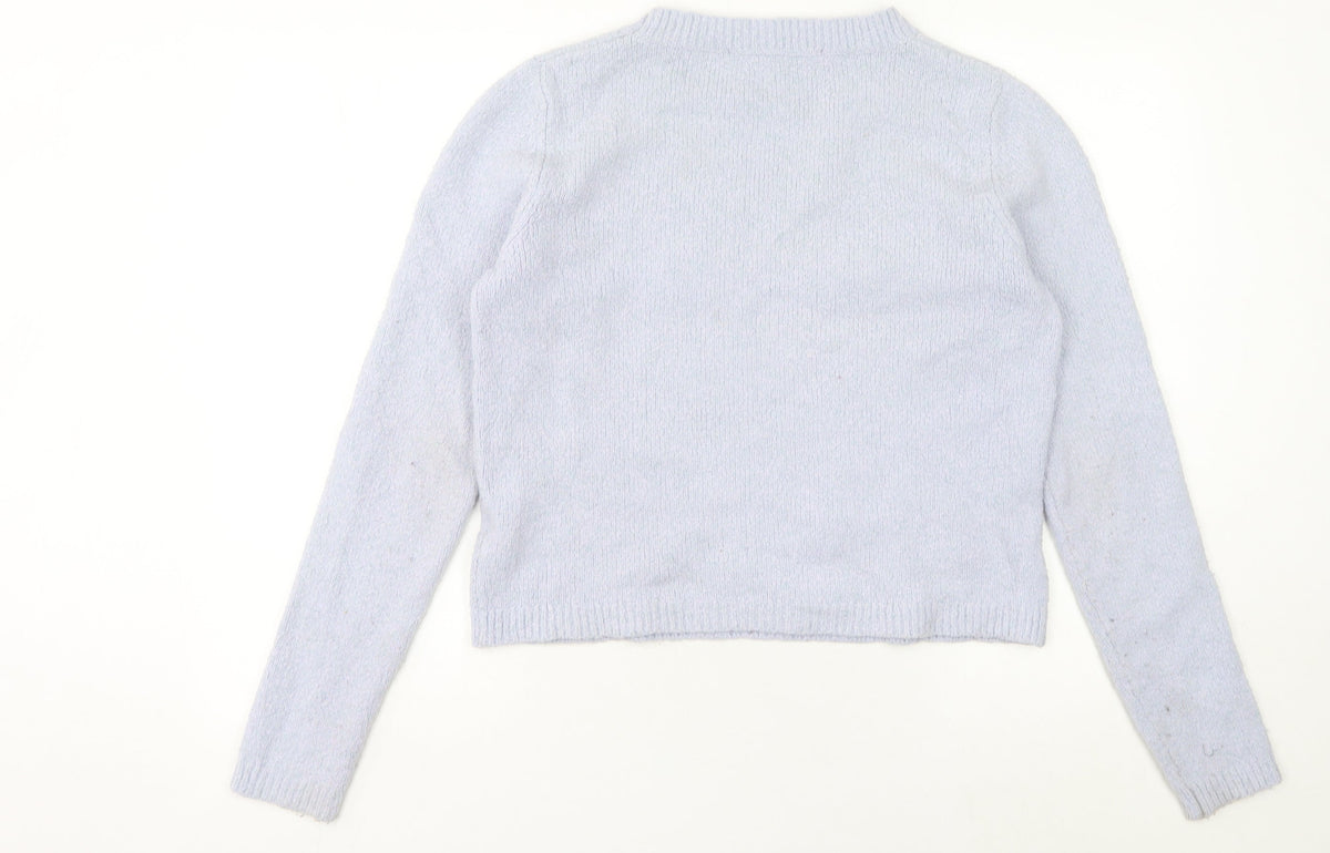 Womens UK Size M French Connection Purple Pullover Jumper
