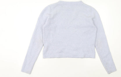 Womens UK Size M French Connection Purple Pullover Jumper