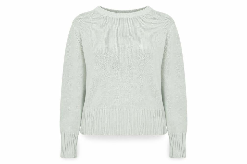 Womens UK Size 18 EWM Green Pullover Jumper