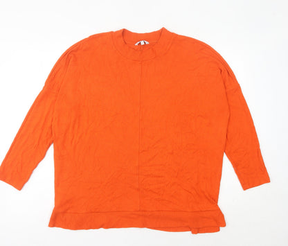 Womens UK Size L NEXT Orange Pullover Jumper