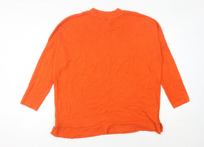Womens UK Size L NEXT Orange Pullover Jumper