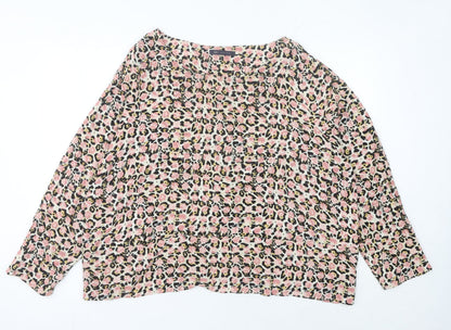 Marks and Spencer Women’s Multicoloured Leopard Print Blouse Size 14