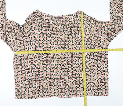 Marks and Spencer Women’s Multicoloured Leopard Print Blouse Size 14