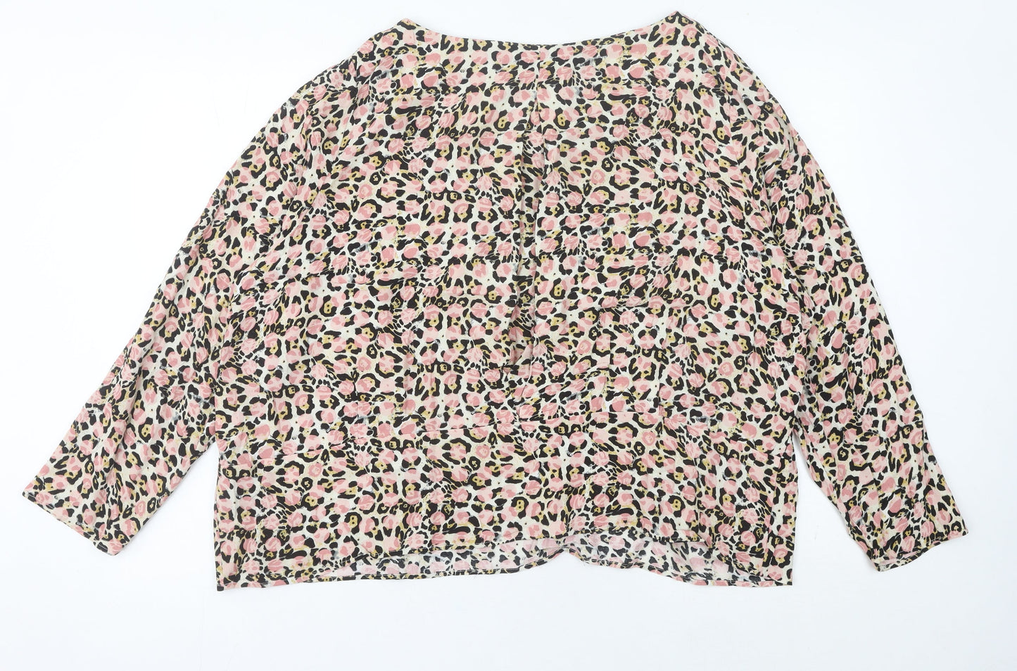 Marks and Spencer Women’s Multicoloured Leopard Print Blouse Size 14