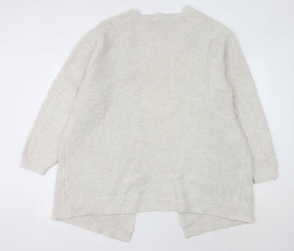 Womens UK Size L Marks and Spencer Beige Cardigan Jumper