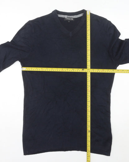 Debenhams Men’s Blue V-Neck Long Sleeve Pullover Jumper S Regular