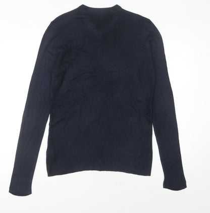 Debenhams Men’s Blue V-Neck Long Sleeve Pullover Jumper S Regular