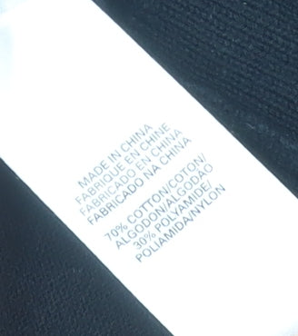 French Connection Men’s Black L V-Neck Cotton Blend Jumper