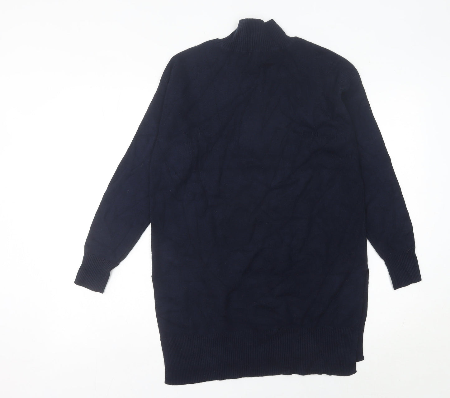 Womens UK Size S Marks and Spencer Blue Tunic Jumper