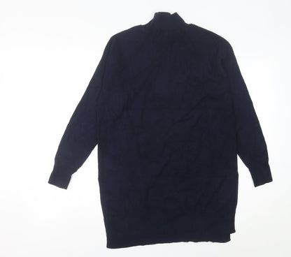 Womens UK Size S Marks and Spencer Blue Tunic Jumper
