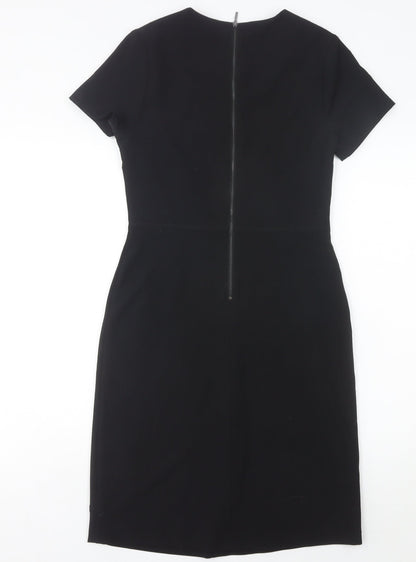 Next Women’s Black Sheath Dress Size 6 Knee Length Workwear