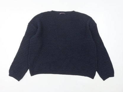 Womens UK Size L Marks and Spencer Blue Pullover Jumper