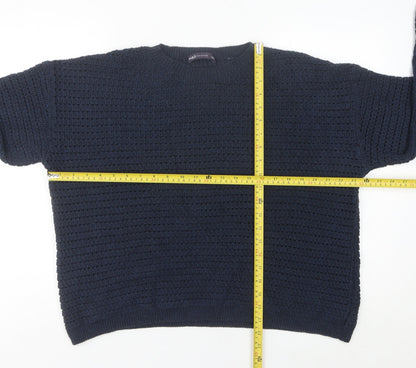 Womens UK Size L Marks and Spencer Blue Pullover Jumper