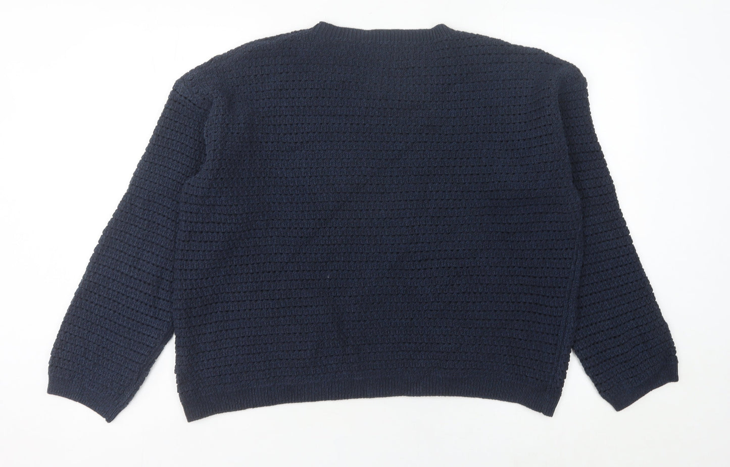Womens UK Size L Marks and Spencer Blue Pullover Jumper