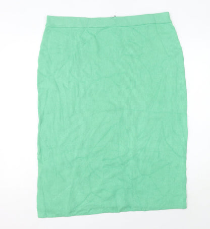 Marks and Spencer Women’s Green XL Knit Midi Pencil Skirt