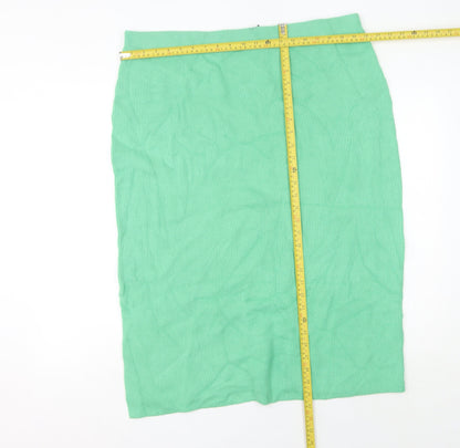 Marks and Spencer Women’s Green XL Knit Midi Pencil Skirt