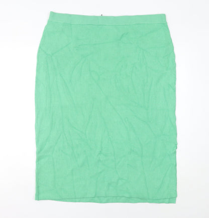 Marks and Spencer Women’s Green XL Knit Midi Pencil Skirt