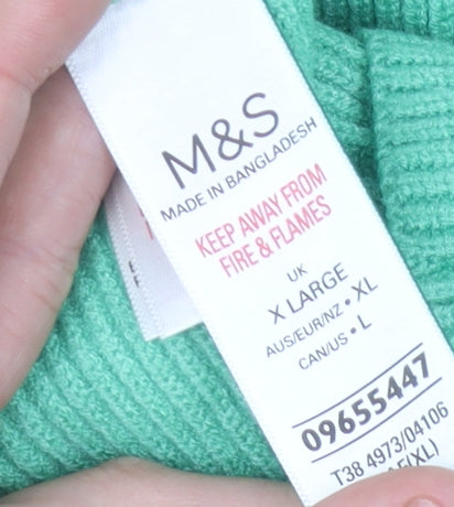 Marks and Spencer Women’s Green XL Knit Midi Pencil Skirt