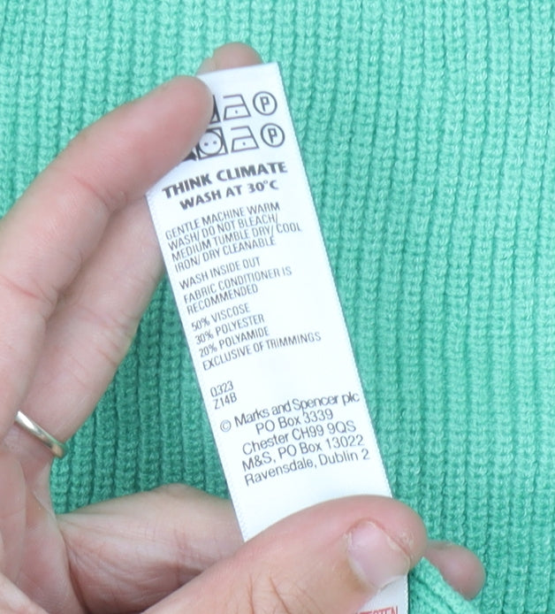 Marks and Spencer Women’s Green XL Knit Midi Pencil Skirt