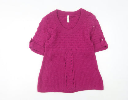 Womens UK Size 12 NEXT Pink Tunic Jumper