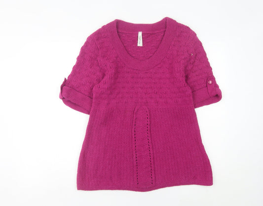 Womens UK Size 12 NEXT Pink Tunic Jumper