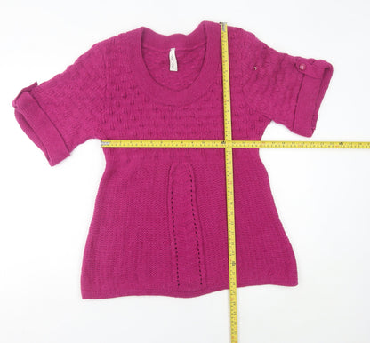 Womens UK Size 12 NEXT Pink Tunic Jumper