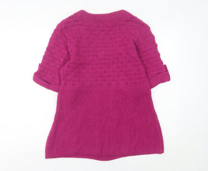 Womens UK Size 12 NEXT Pink Tunic Jumper