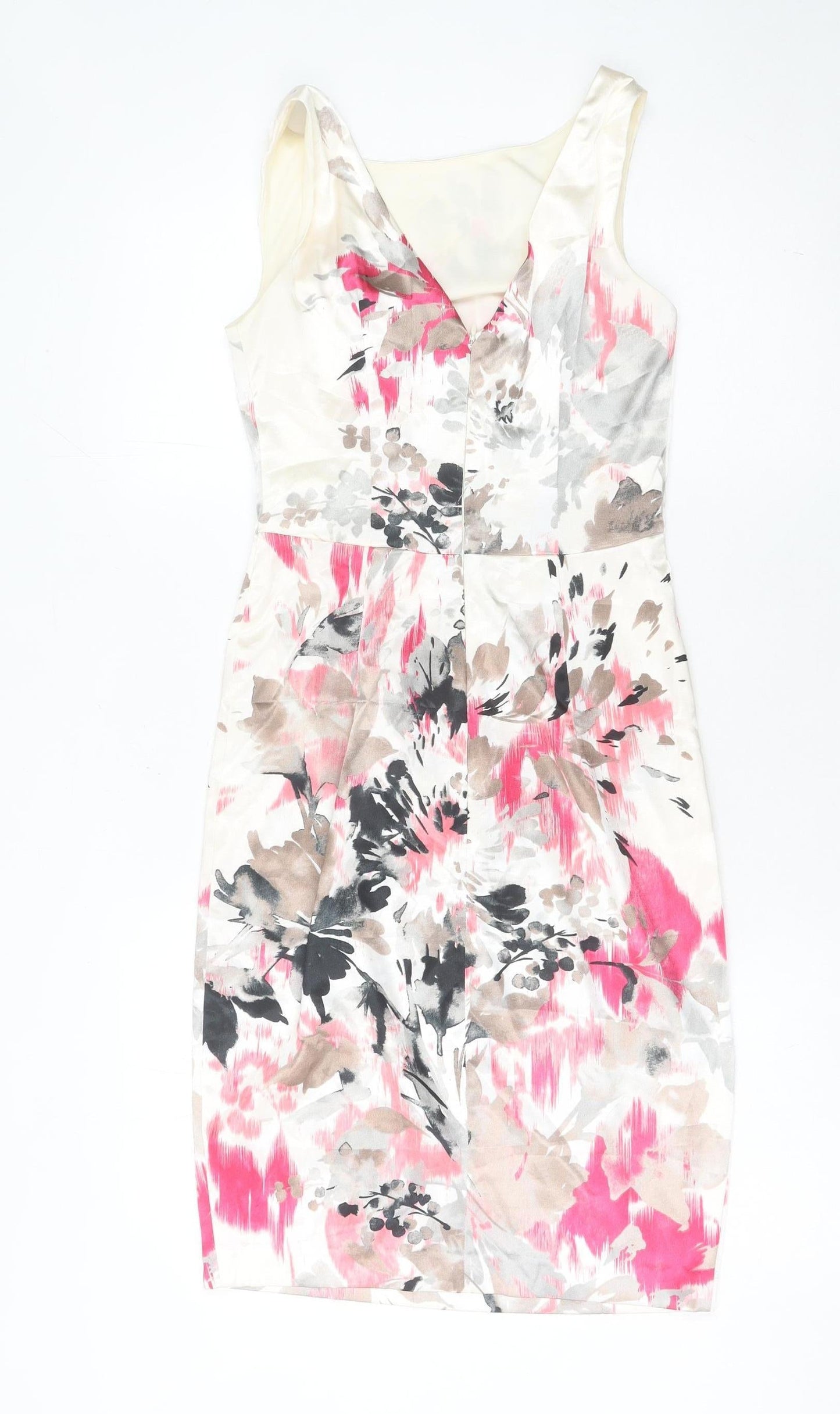 Adessa Women’s Multicoloured Floral Sheath Knee Dress Size 8