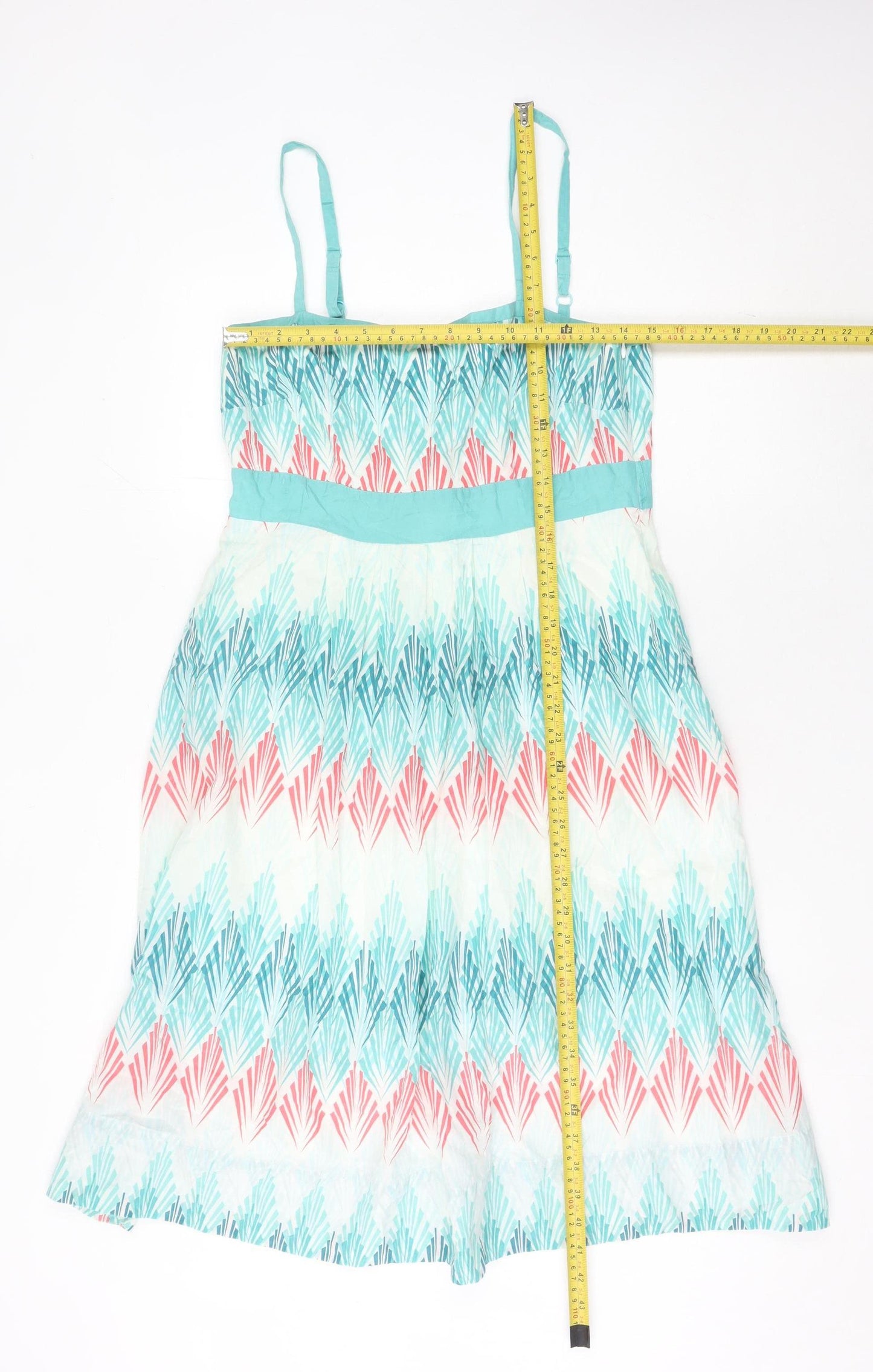 Monsoon Women's Multicoloured Silk A-Line Knee Length Dress Size 12