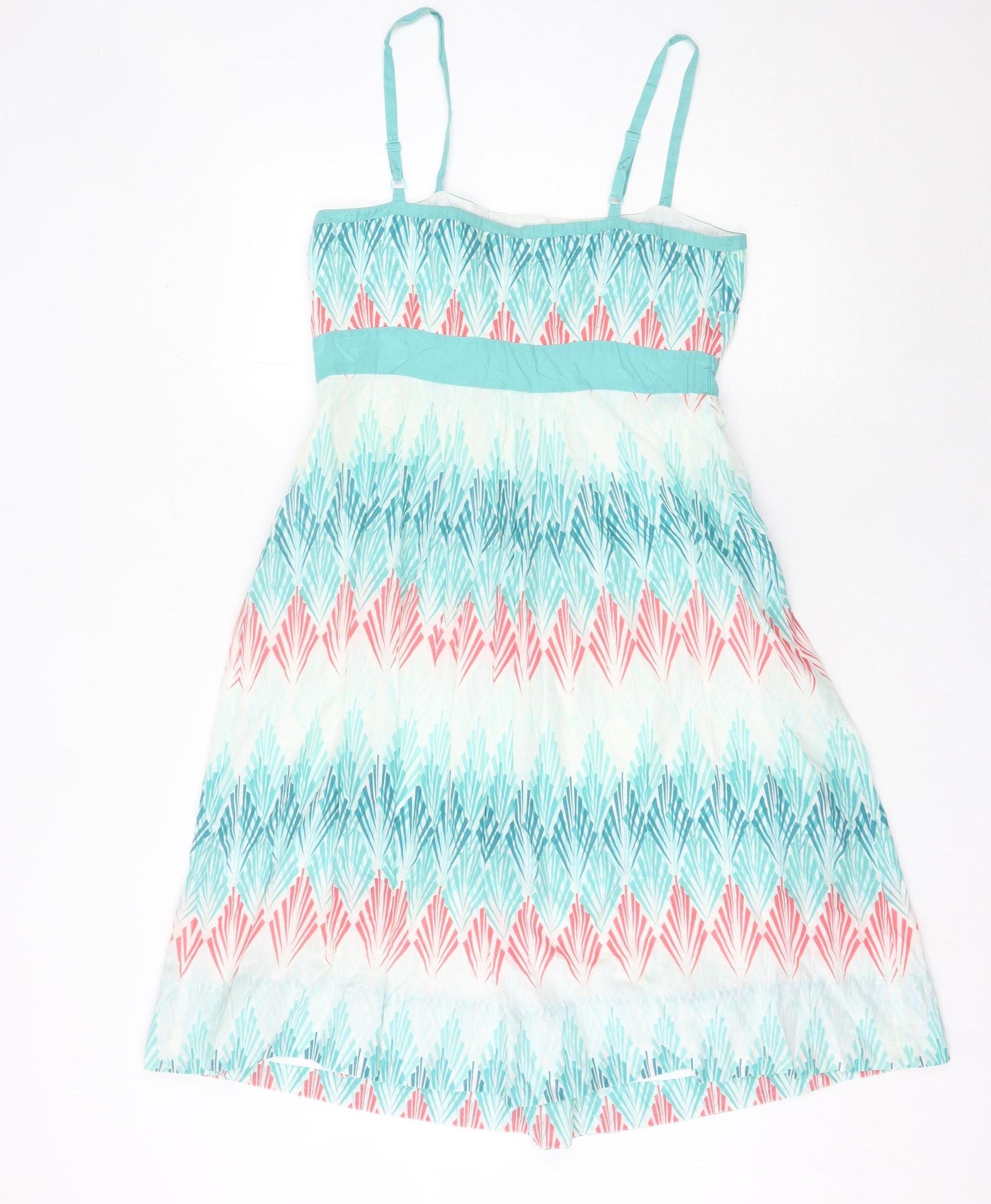 Monsoon Women's Multicoloured Silk A-Line Knee Length Dress Size 12