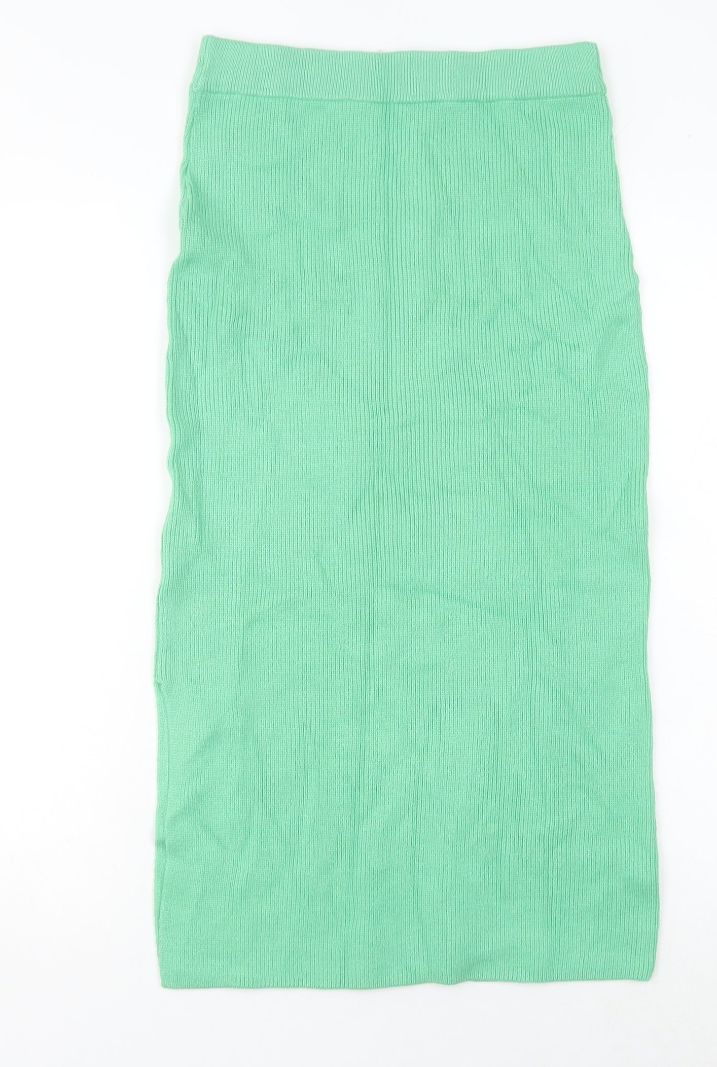 Marks and Spencer Women’s Green Midi Pencil Skirt Size S Knit Stretch