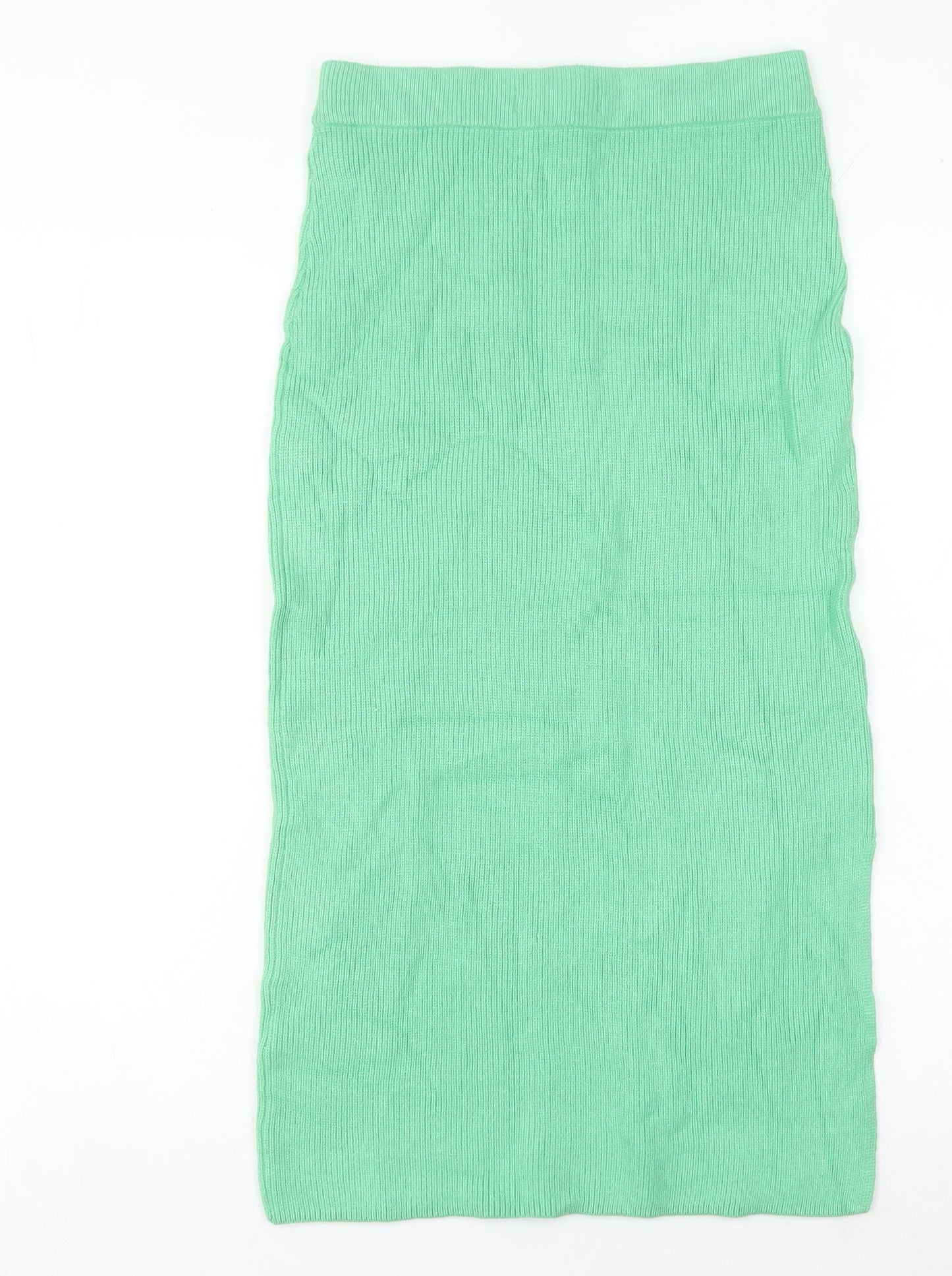 Marks and Spencer Women’s Green Midi Pencil Skirt Size S Knit Stretch