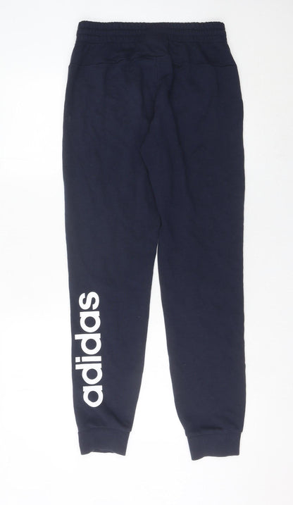 Womens UK Size 8-10 adidas Regular Fit Jogger Blue Trousers