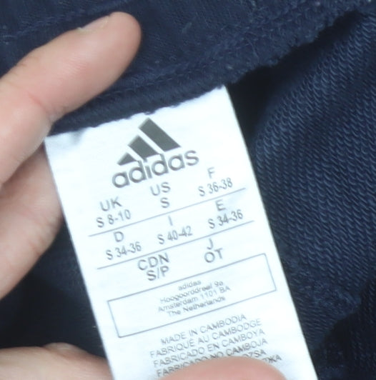 Womens UK Size 8-10 adidas Regular Fit Jogger Blue Trousers