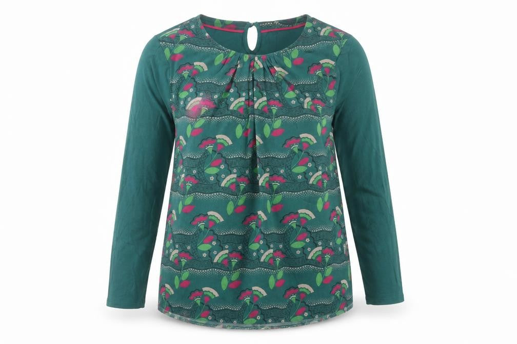 Womens UK Size 10 Boden Green Basic Blouse