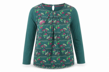 Womens UK Size 10 Boden Green Basic Blouse