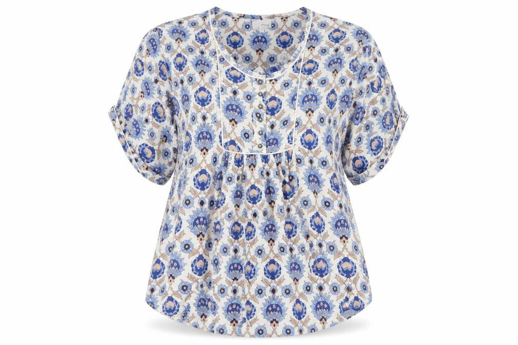Womens UK Size 12 NEXT Multicoloured Tunic Blouse