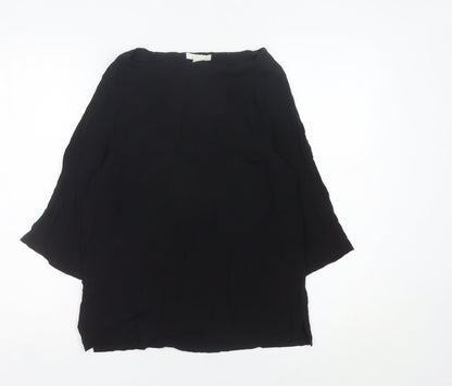 Womens UK Size 6 H&M Black Tunic Blouse