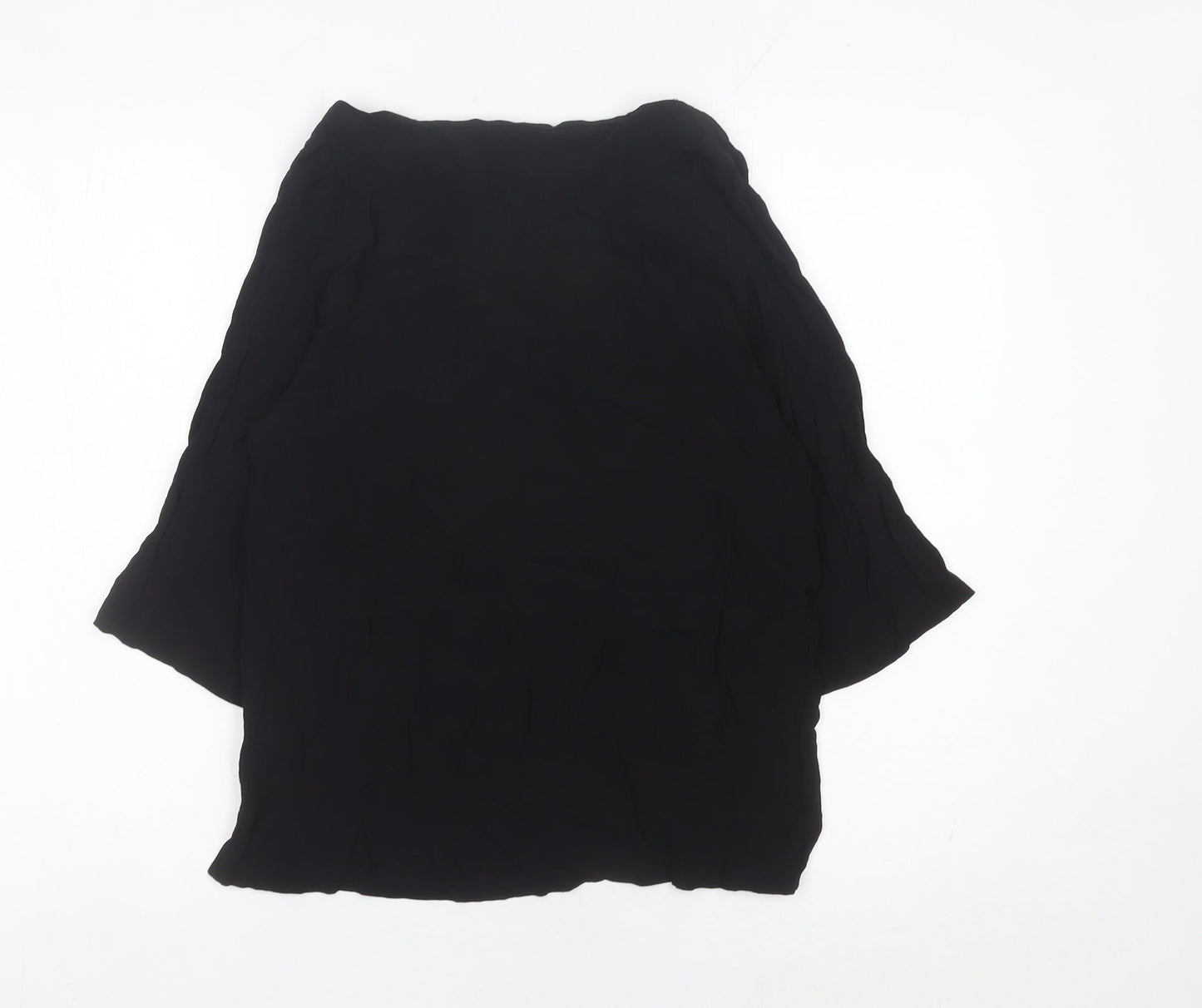 Womens UK Size 6 H&M Black Tunic Blouse