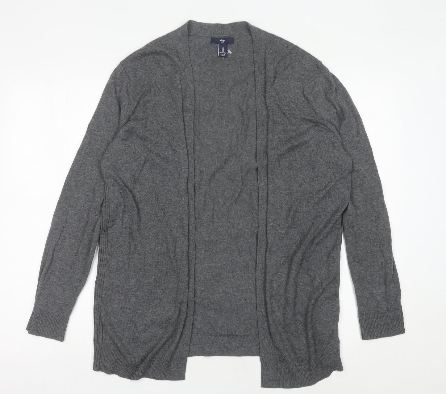 Gap Women’s Grey Long Sleeve Knit Cardigan Size L Cotton Blend