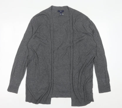 Gap Women’s Grey Long Sleeve Knit Cardigan Size L Cotton Blend