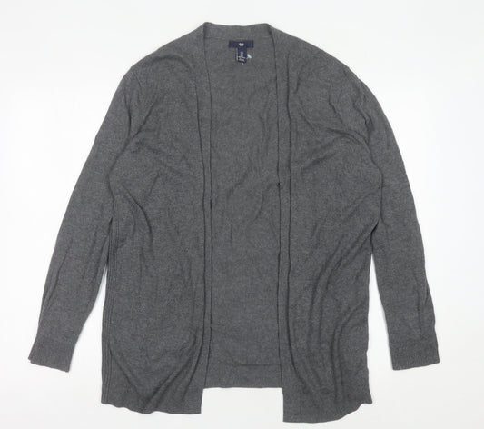 Gap Women’s Grey Long Sleeve Knit Cardigan Size L Cotton Blend